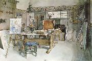 Carl Larsson One Half of the Studio oil painting on canvas